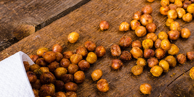 Spicy Roasted Chickpeas