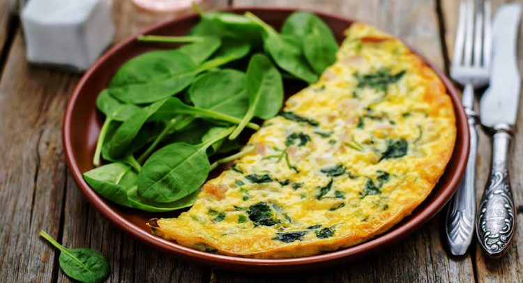 Breakfast Spinach Omelette