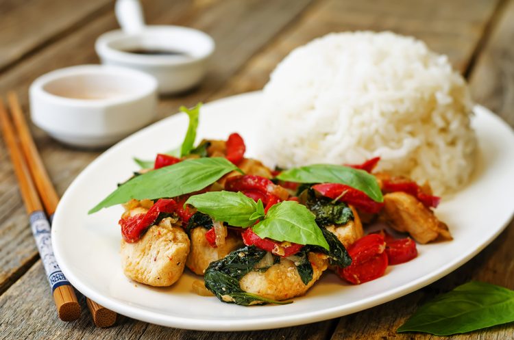 Chicken And Basil Stir Fry