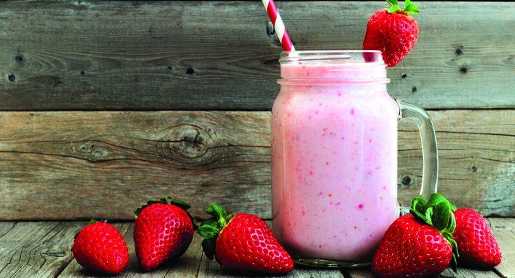 Thick And Creamy Strawberry Smoothie