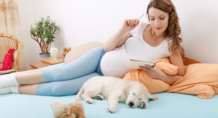 Puppies And Pregnancy Are A Healthy Combination