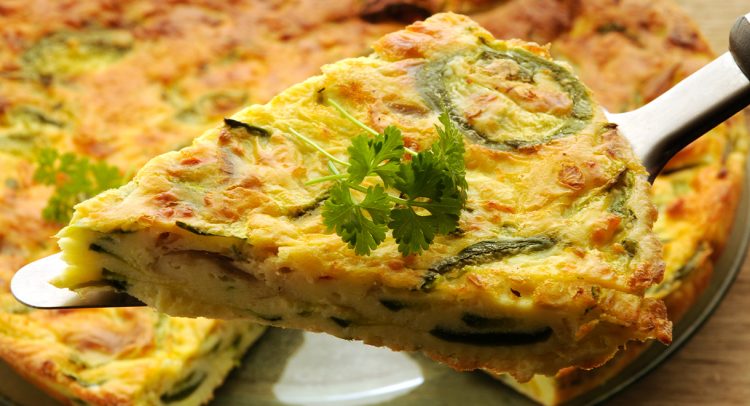 Zucchini And Salmon Slice