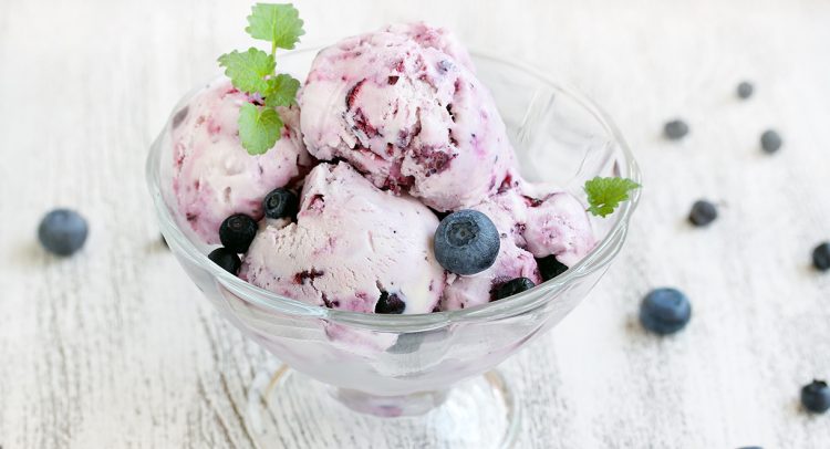 Dairy Free Blueberry Ice Cream