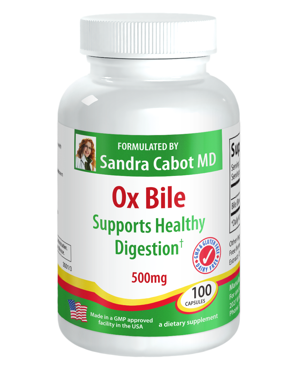 Ox Bile 500mg 100 Capsules